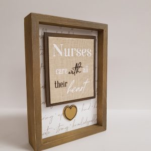 Wood Block Sign - Nurse
