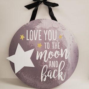 Wall Sign - Love You To The Moon