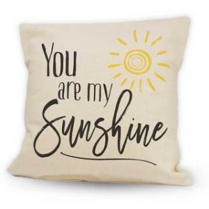 Throw Pillow - 12x12 You are my Sunshine