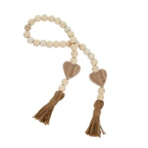 Heart Blessing Beads - Natural