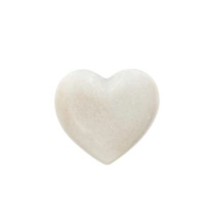 Marble Heart White - Small