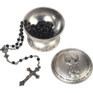 Precious Moments - Boy Communion Box with Rosary